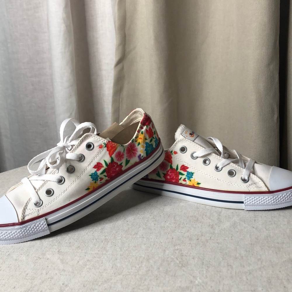Mexican Floral Tennis Shoes